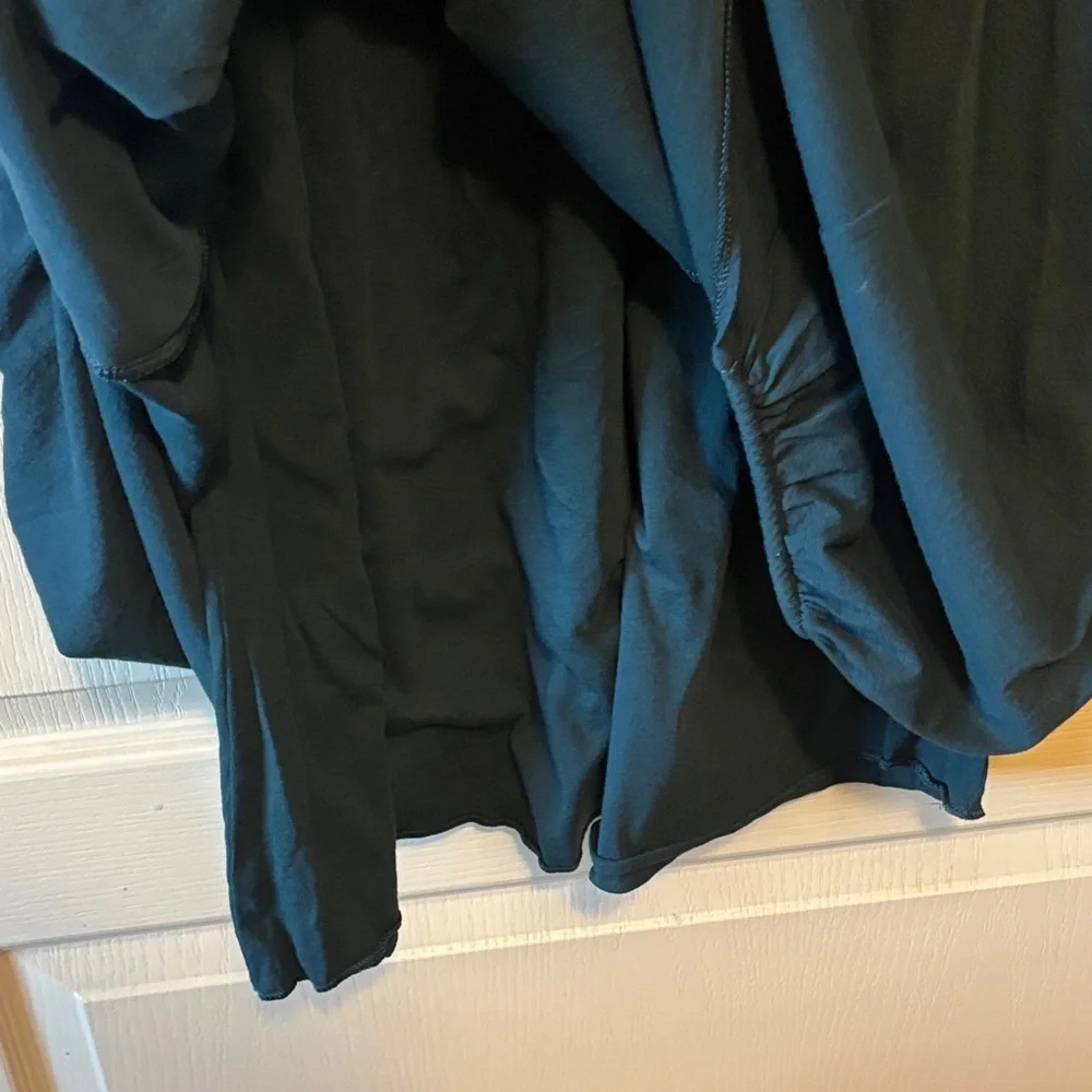 Garnet Hill Jersey Cotton Lined Blue Casual Skirt - Picture 5 of 6